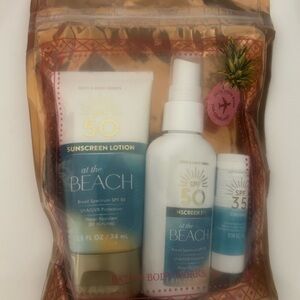 Bath & Body Works At The Beach Suncare Trio - Blue and White
